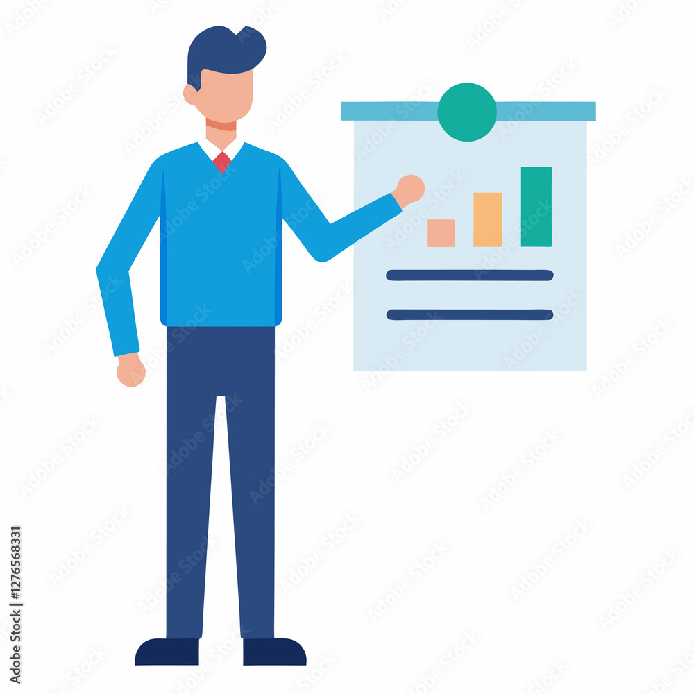 Employee shows digital plan in brief clear marketing session today Employee shows digital plan in brief clear marketing session today