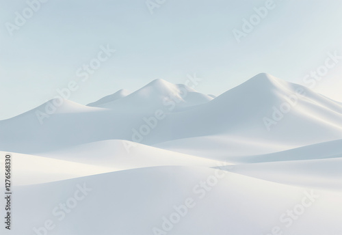 A minimalist mountain landscape