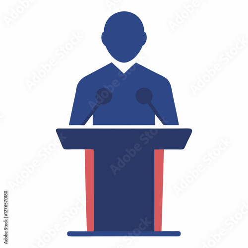 Speaker delivers keynote speech in brief clear powerful message now