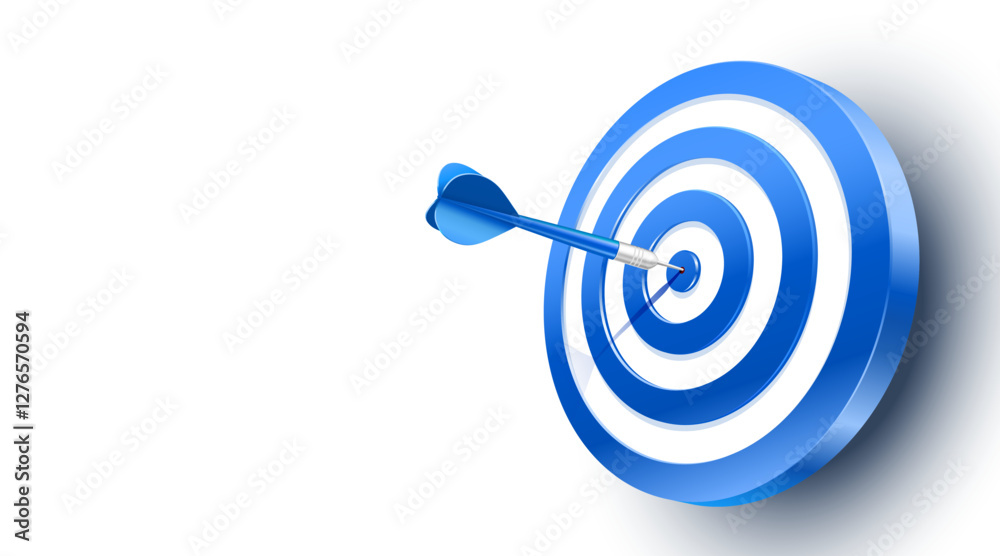 Target landing page, banner business 3d icon. Vector illustration Target landing page, banner business 3d icon. Vector illustration