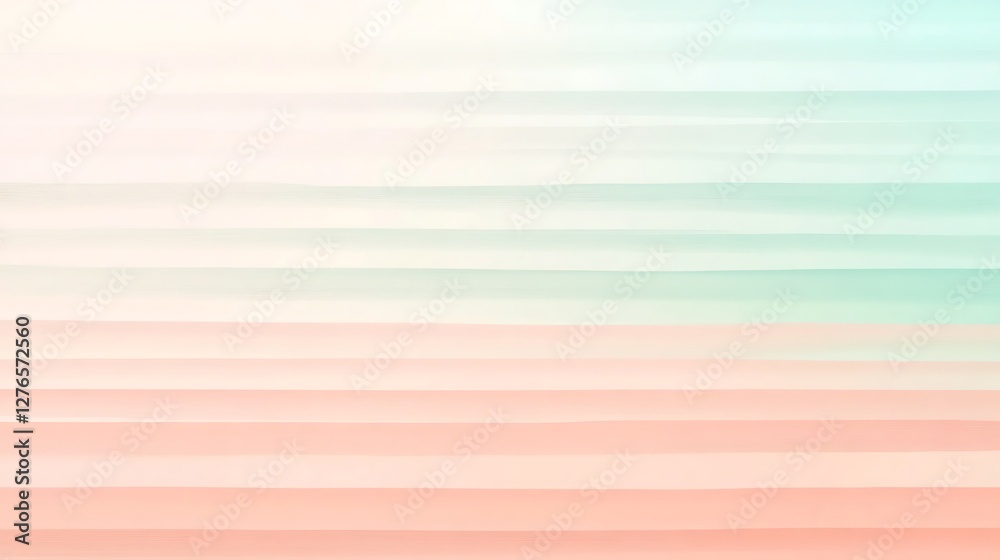 Obraz premium Abstract Pastel Horizontal Striped Gradient Background