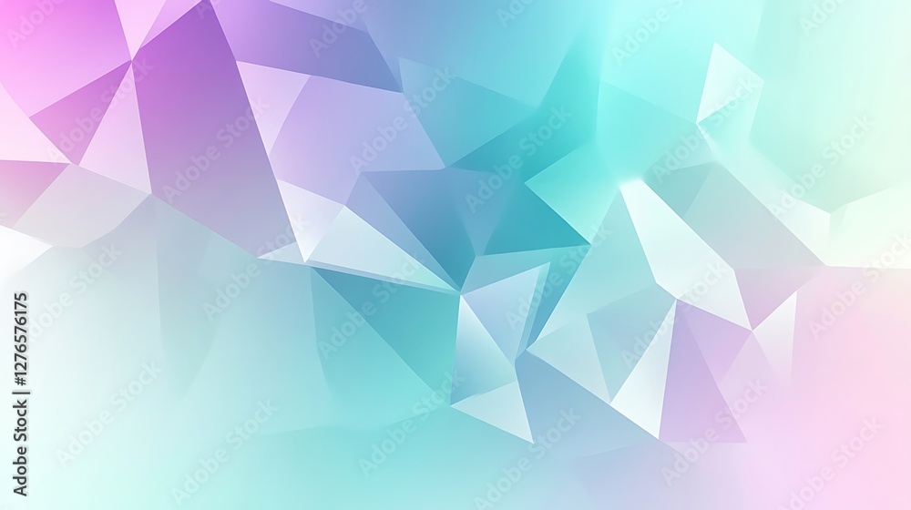 Fototapeta premium Abstract Pastel Polygon Geometric Background Design
