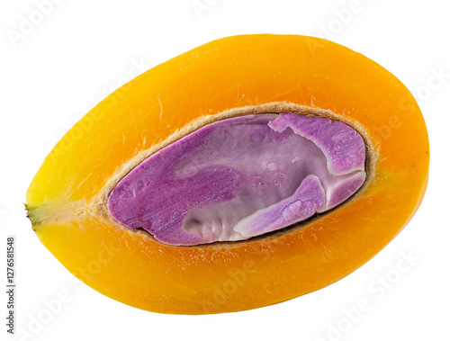 Sweet Marian plum fruit isolated on transparent background.