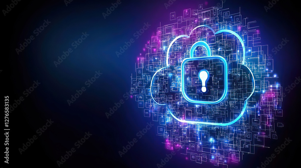 Best cloud platform provider. Cloud Security Concept with Lock and Digital Background Effects Best cloud platform provider. Cloud Security Concept with Lock and Digital Background Effects