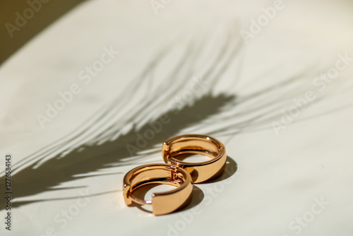 gold earrings