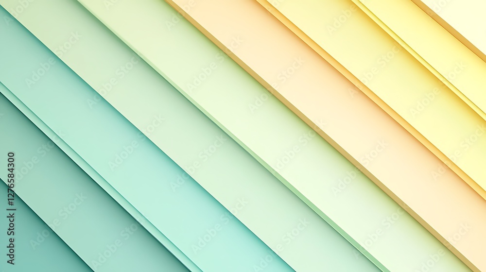 Fototapeta premium Abstract Diagonal Pastel Color Stripes Design