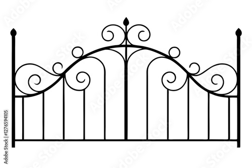 wrought iron fence