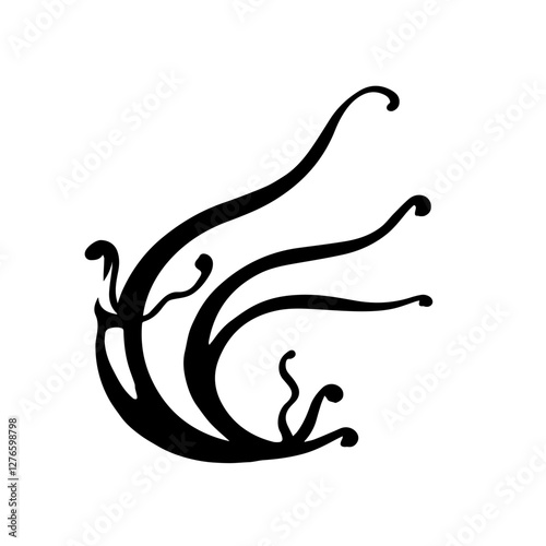 seaweed vector illustration simple icon