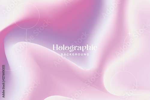Abstract Iridescence Holographic Background Pastel Gradient. Trendy Modern Design Gradient Holographic texture