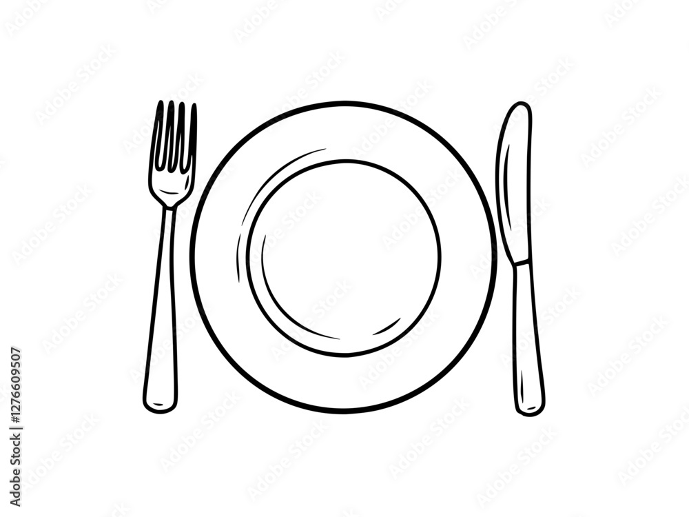 plate set, Vector icon, Line art Vector, Doodle Icon plate set, Vector icon, Line art Vector, Doodle Icon