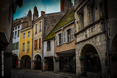narrow street in the old town