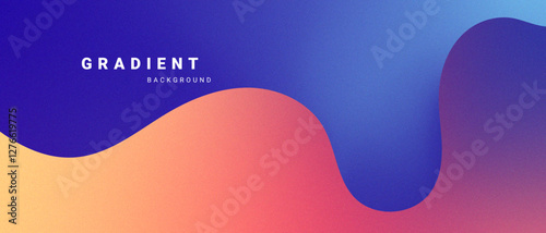 Gradient abstract background with fluid shapes. Vector illustration.