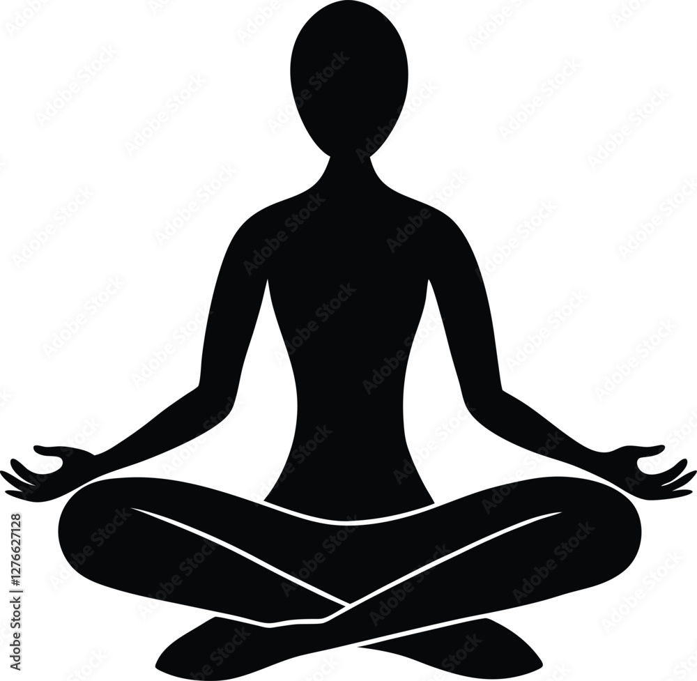 Yoga meditation silhouette vector illustration, peaceful mind, calm body, mindfulness, zen design, yoga pose, meditation art, wellness symbol, relaxation vector.
Yoga meditation silhouette vector illustration, peaceful mind, calm body, mindfulness, zen design, yoga pose, meditation art, wellness symbol, relaxation vector.