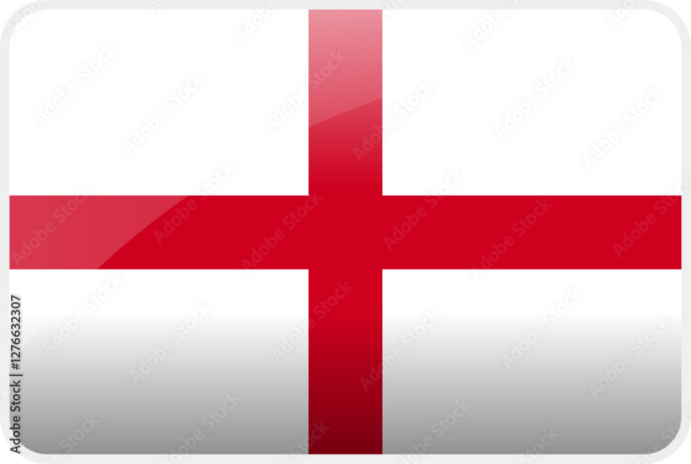 Flag Icon of England Country,National Vector Flag Iconic Symbol and Colors of England flag. Flag Icon of England Country,National Vector Flag Iconic Symbol and Colors of England flag.