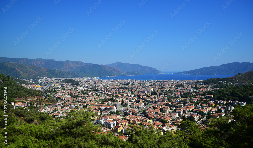 Obraz premium A view from Marmaris, Turkey's holiday region
