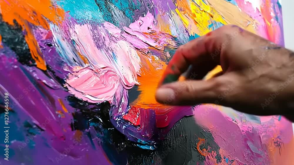 colorful hand painted watercolor