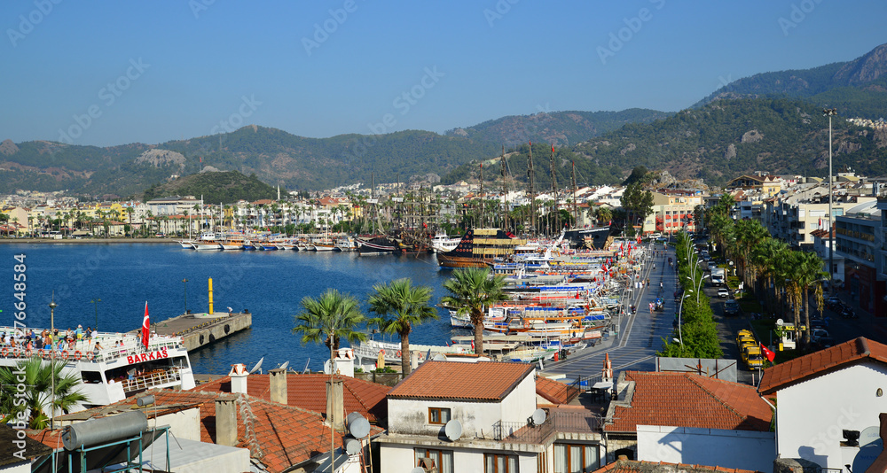 Obraz premium A view from Marmaris, Turkey's holiday region