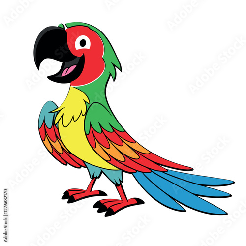 Macaw cartoon design