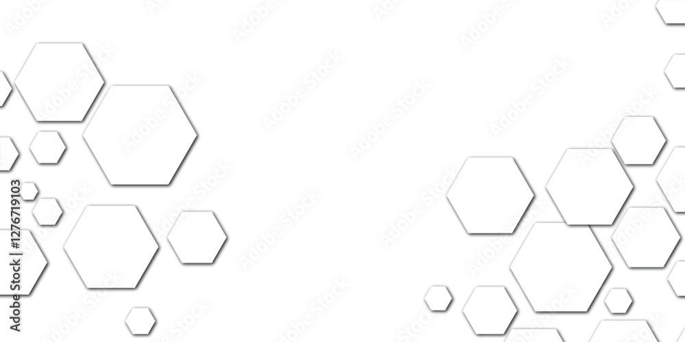 Abstract technology white and grey geometric hexagon shape on transparent background vector. Abstract technology white and grey geometric hexagon shape on transparent background vector.