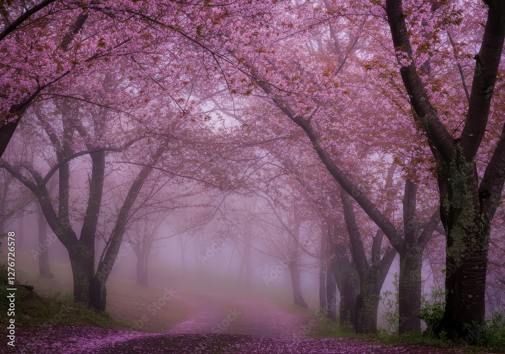 Fototapeta premium Beautiful cherry blossom background