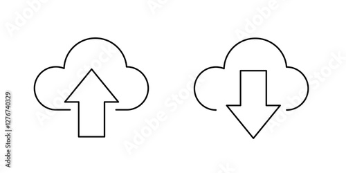 Cloud storage icon. Cloud storage