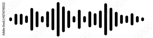 sound wave icon. music wave icon