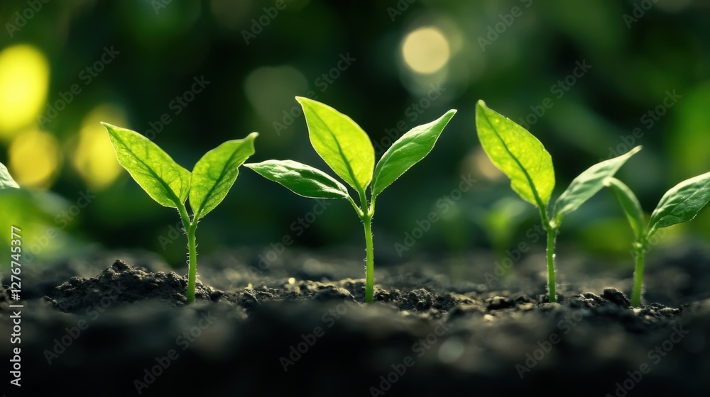 Naklejka premium Corporate netzero goals drive investment in green solutions.