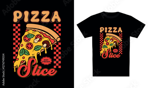 Pizza slice t-shirt design