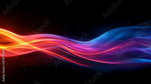 Fiber optic background with internet technology elements
