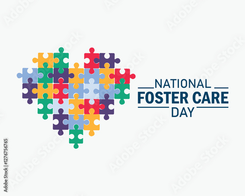 National Foster Care Day. Banner, poster, card, postcard, placard, background design.