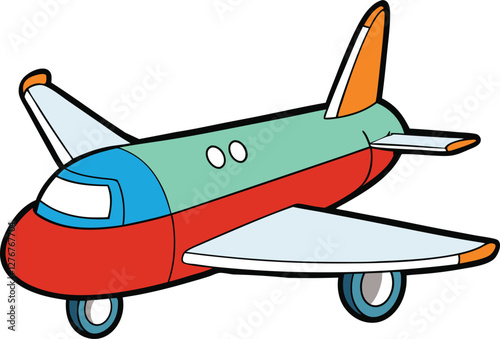 Airplane vector illustration, flying aircraft, travel transportation, aviation, airplane silhouette, commercial jet, air travel, airline, aviation symbol, isolated on white.

