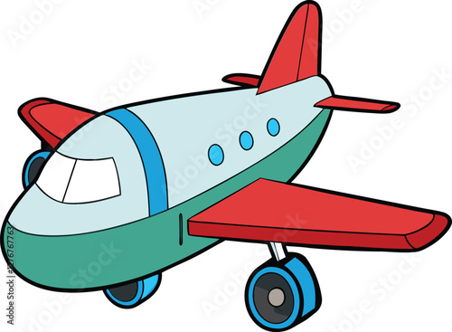 Airplane vector illustration, flying aircraft, travel transportation, aviation, airplane silhouette, commercial jet, air travel, airline, aviation symbol, isolated on white.

