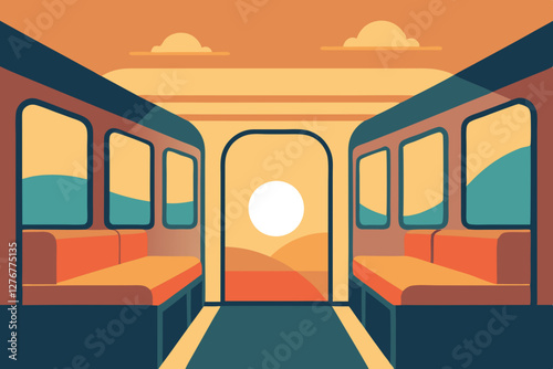 train on the railway station