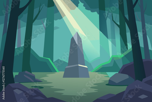 forest fire in the night