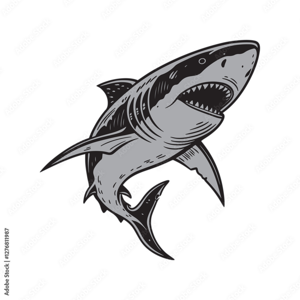 Obraz premium Shark vector illustration