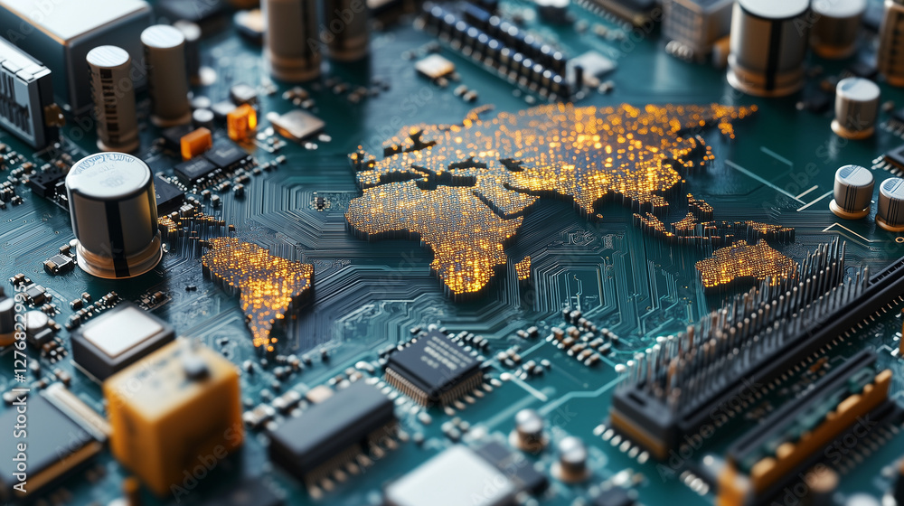 Global technology and digital connectivity, created with generative AI technology
Global technology and digital connectivity, created with generative AI technology