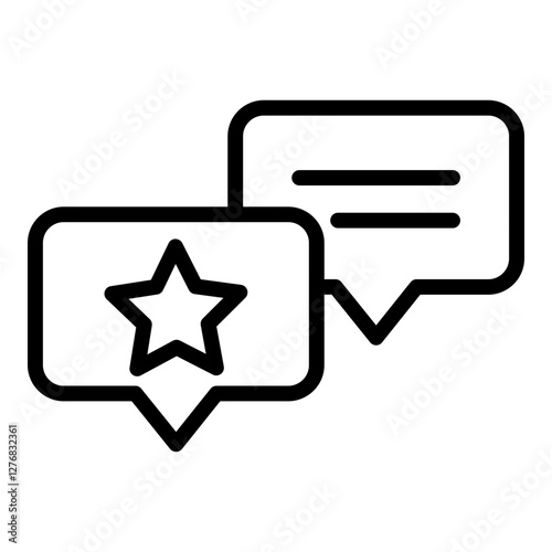 chat review vector icon