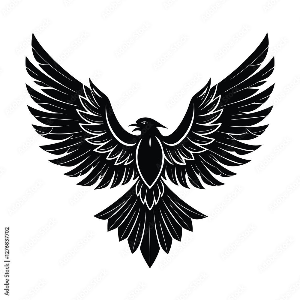 Fototapeta premium eagle with wings vector illustration