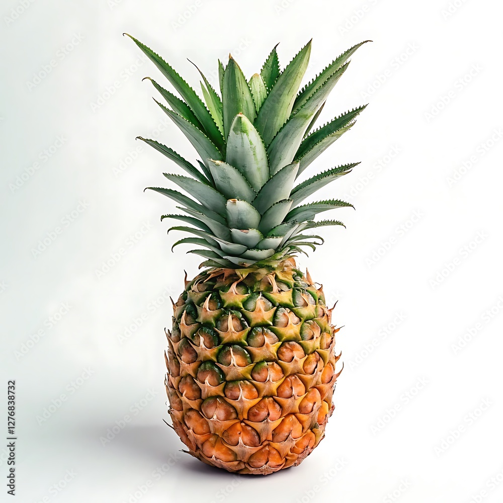 Fototapeta premium A single pineapple isolated