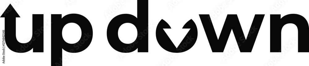 Up and Down Logo Template Design Vector, Emblem, Concept Design, Creative Symbol, down logo and download logo Up and Down Logo Template Design Vector, Emblem, Concept Design, Creative Symbol, down logo and download logo