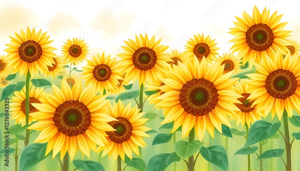 Fototapeta premium sunflower field in summer