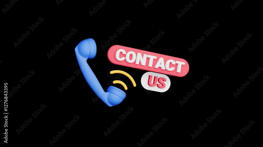 4K motion graphics animation of 