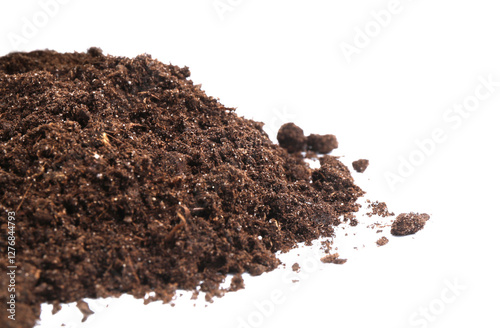 Wallpaper Mural Pile of fresh soil isolated on white Torontodigital.ca