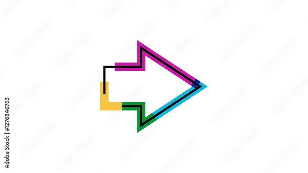 Arrow pointing right side animation. Right color arrow for road direction. animated traffic directional arrows sign. Flashing direction indicators on transparent background.
Arrow pointing right side animation. Right color arrow for road direction. animated traffic directional arrows sign. Flashing direction indicators on transparent background.