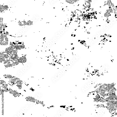 Buildings map of Radcliffe Great Britain