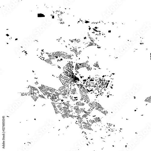 Buildings map of Stirling Great Britain