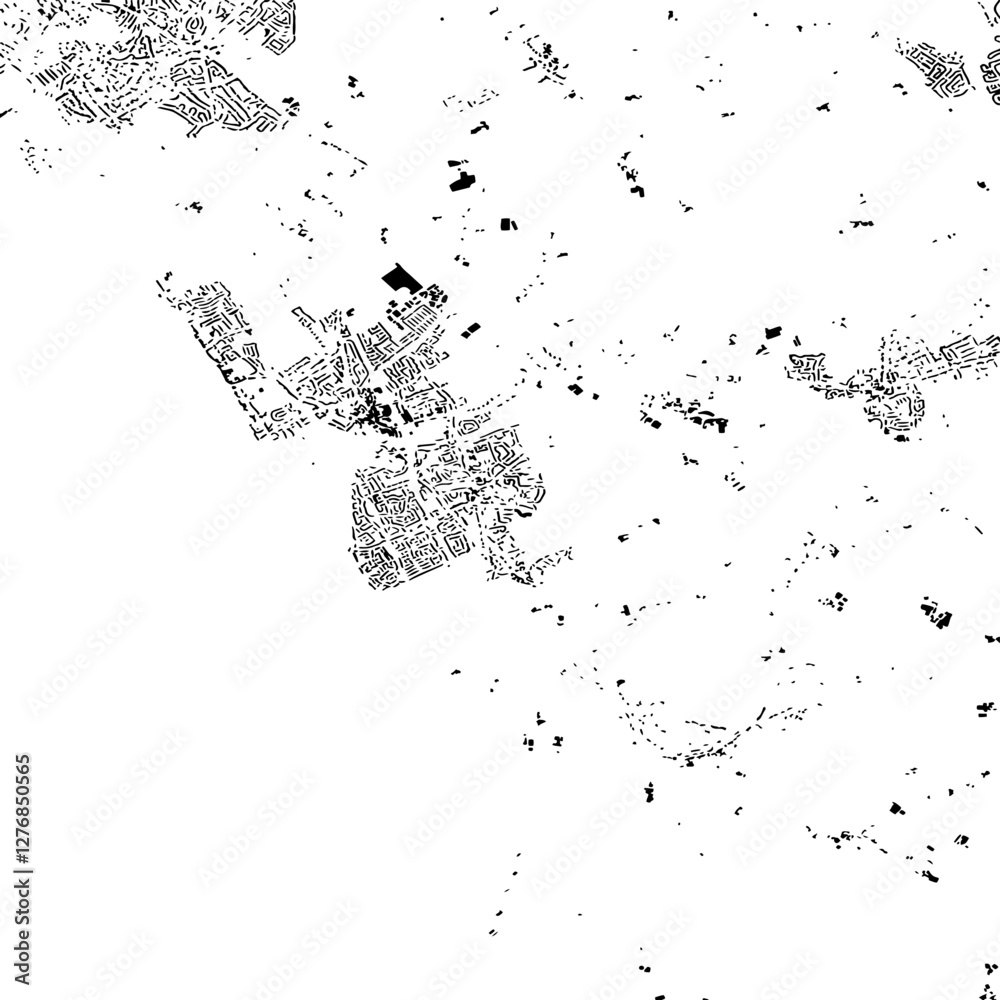 Obraz premium Buildings map of Neston Great Britain