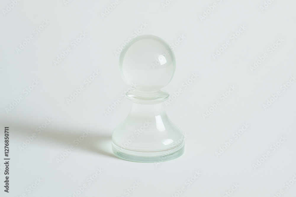 Elegant Chess Pawn: A sleek, translucent chess pawn, with its classic design and subtle play of light. Evokes strategy and game plan. Elegant Chess Pawn: A sleek, translucent chess pawn, with its classic design and subtle play of light. Evokes strategy and game plan.