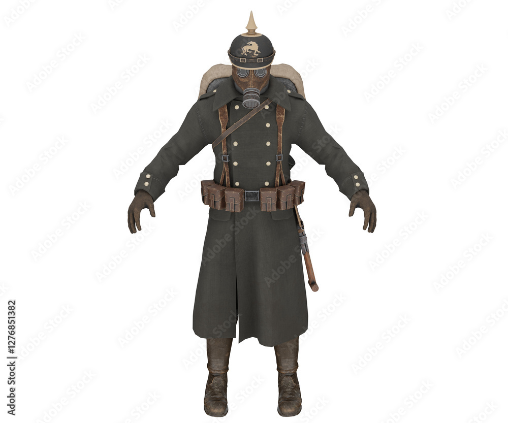3d rendering saxony german infantry iron harvest 1920 3d rendering saxony german infantry iron harvest 1920