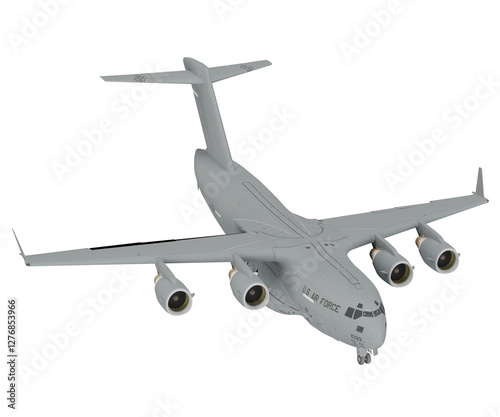 3d rendering usa air defense aircraft